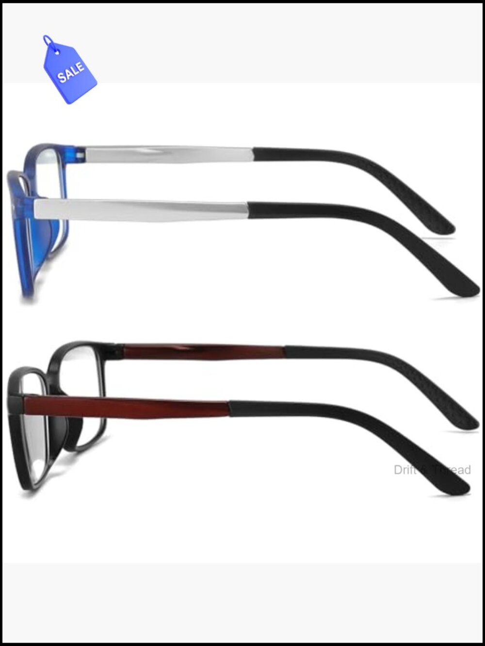 Reading Glasses with Spring Hinges 1.75 Lightweight Computer Readers Blue Light - Picture 6 of 6